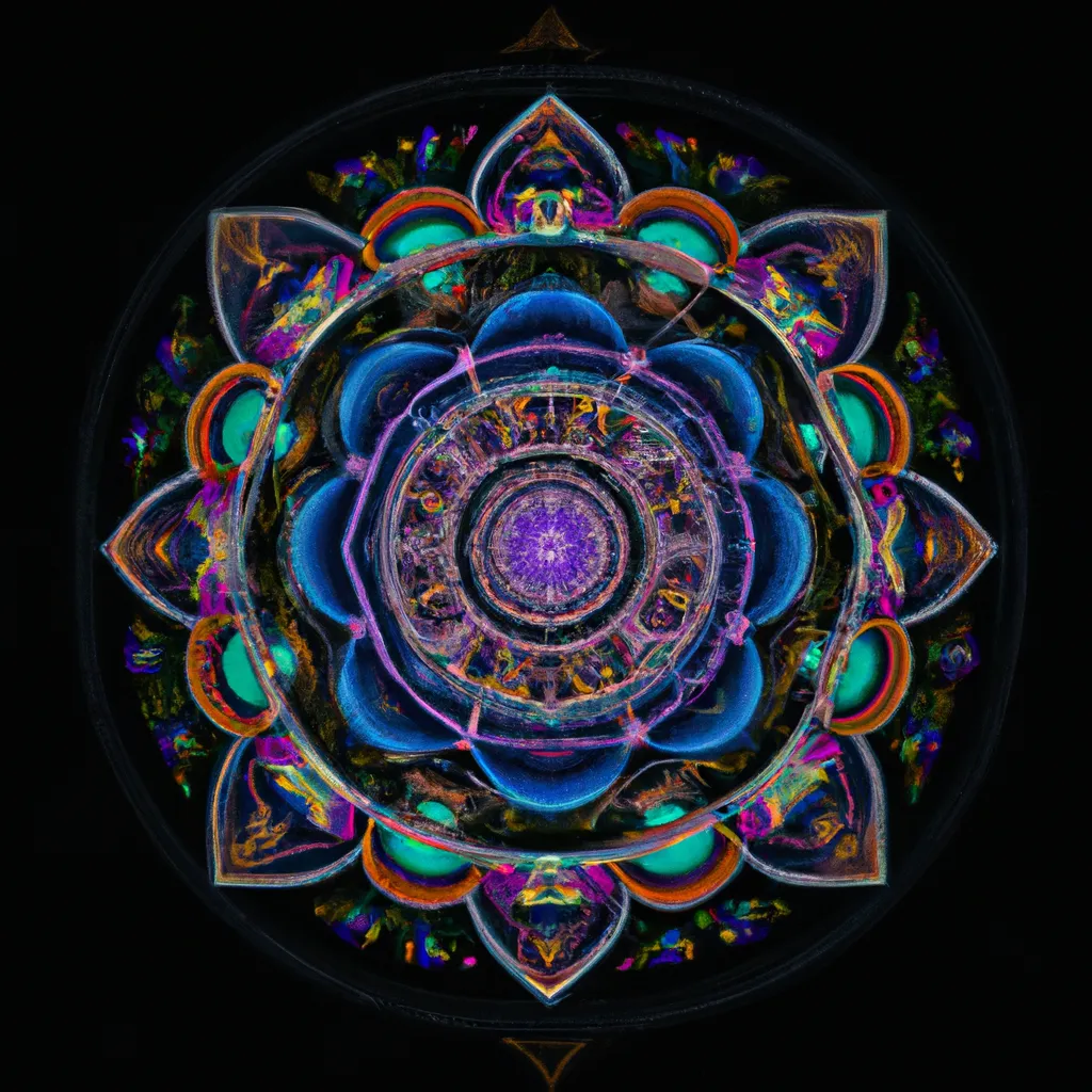 Passo Passo mandala no joelho