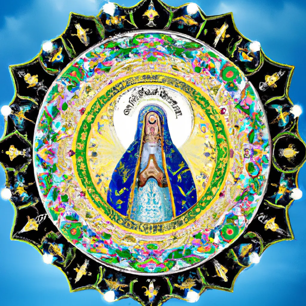 Passo Passo mandala nossa senhora aparecida