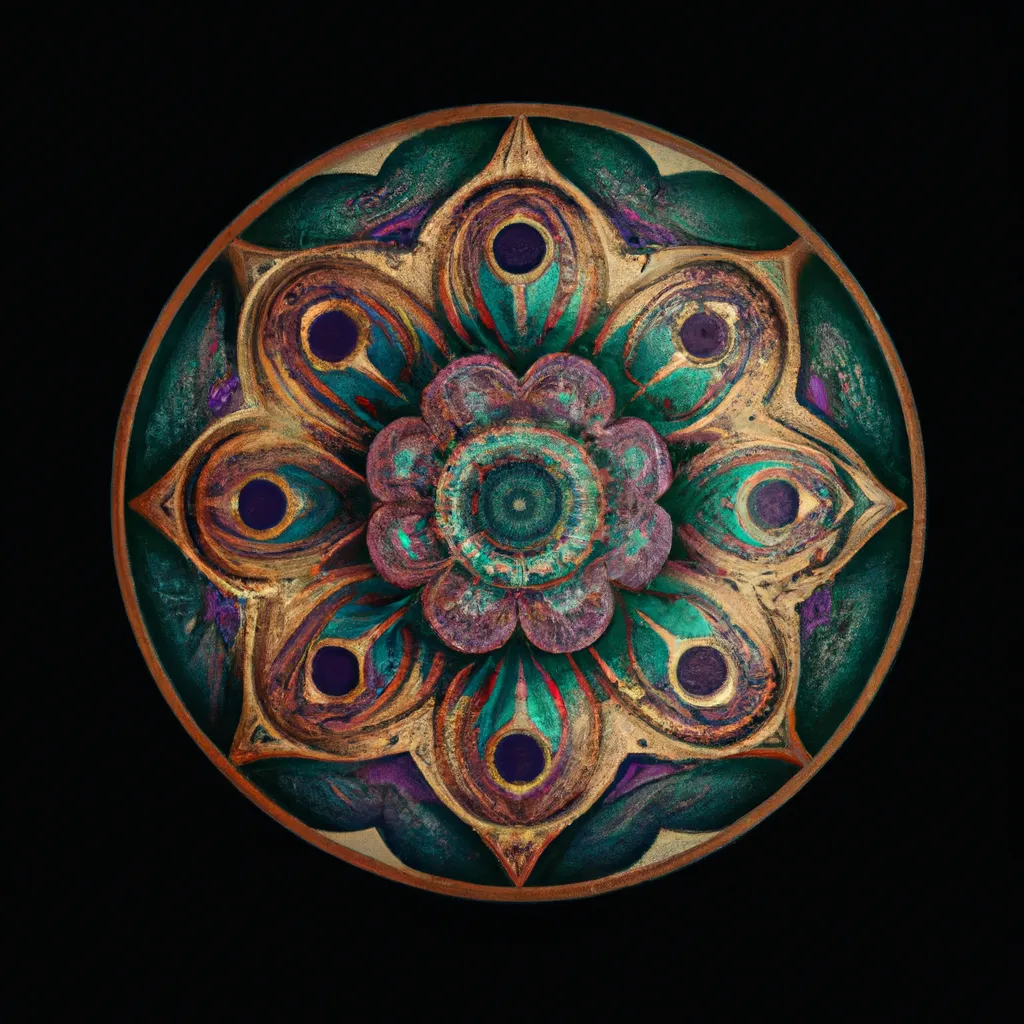 Passo Passo mandala redonda