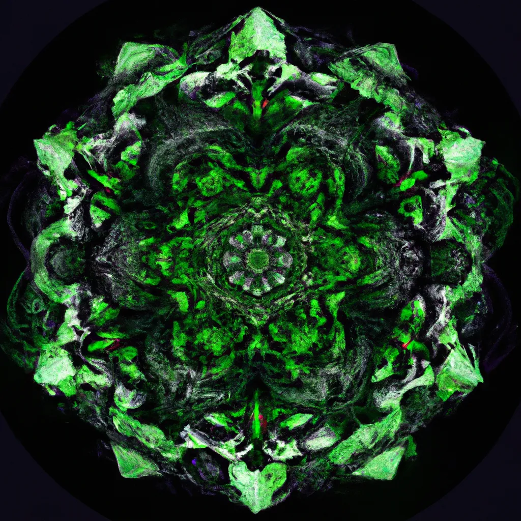 Passo Passo mandala verde