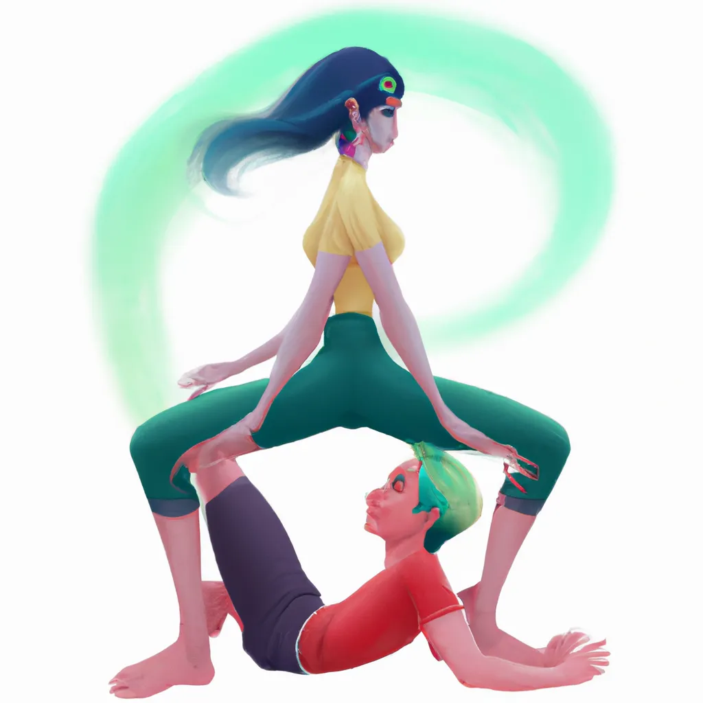 Passo Passo yoga de duas pessoas