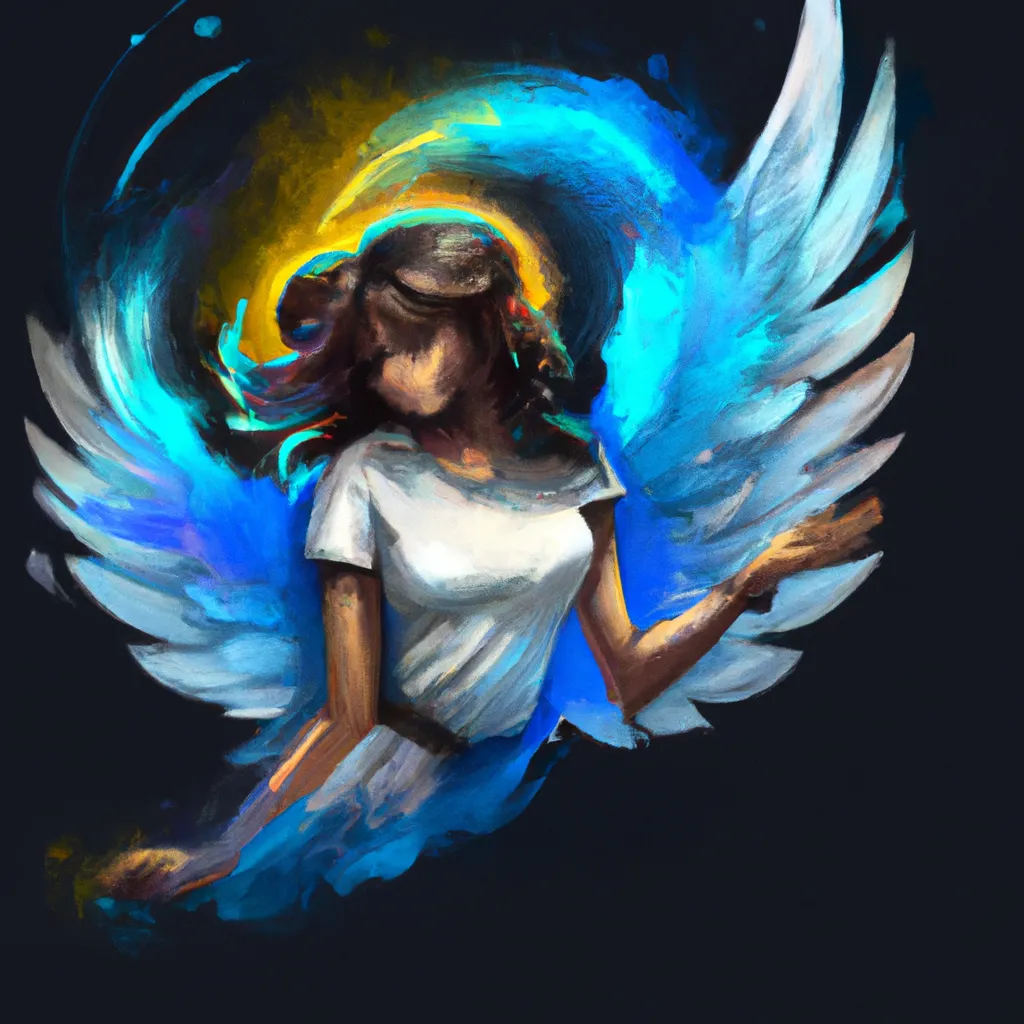 Tutorial anjo tintas cores