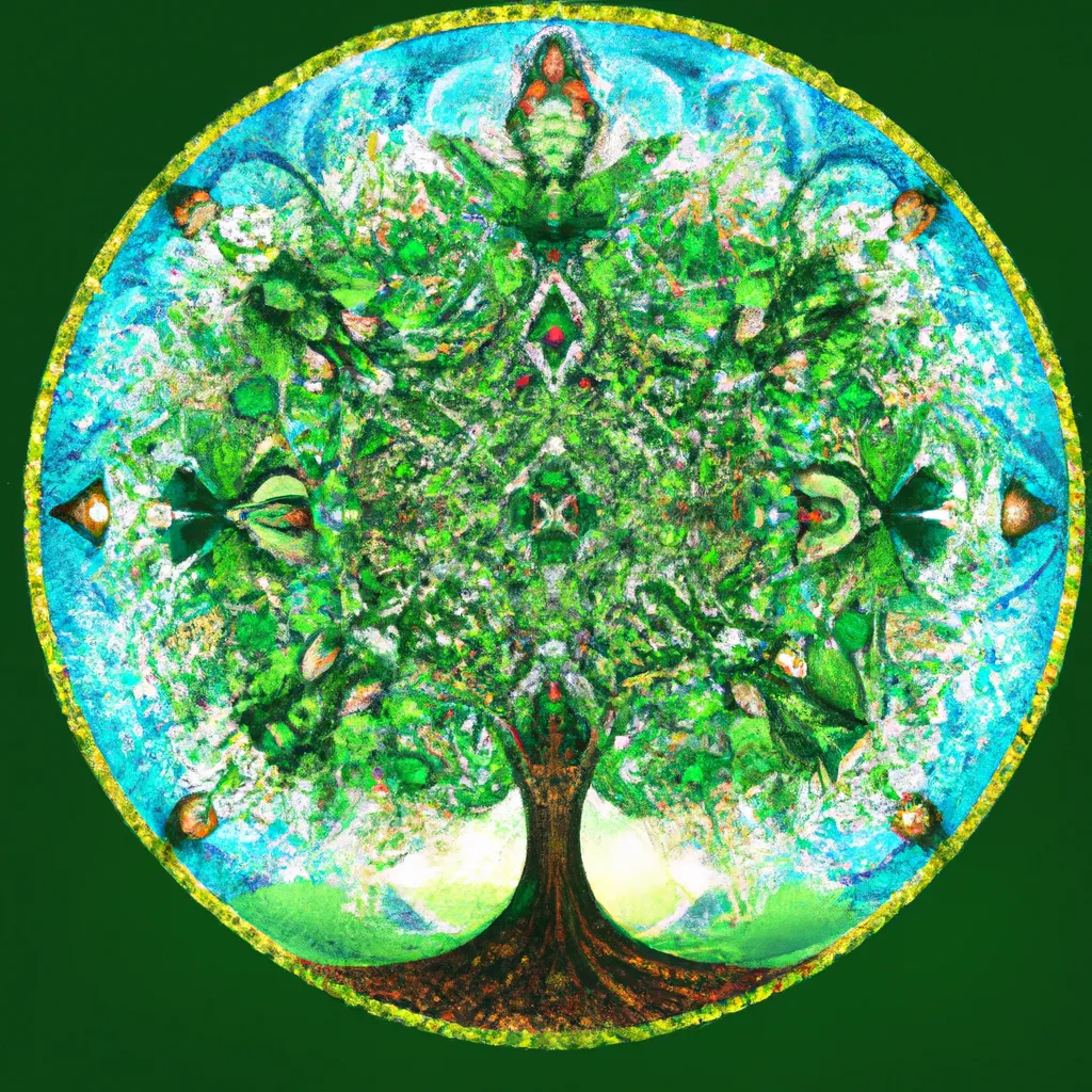 Tutorial mandala arvore da vida