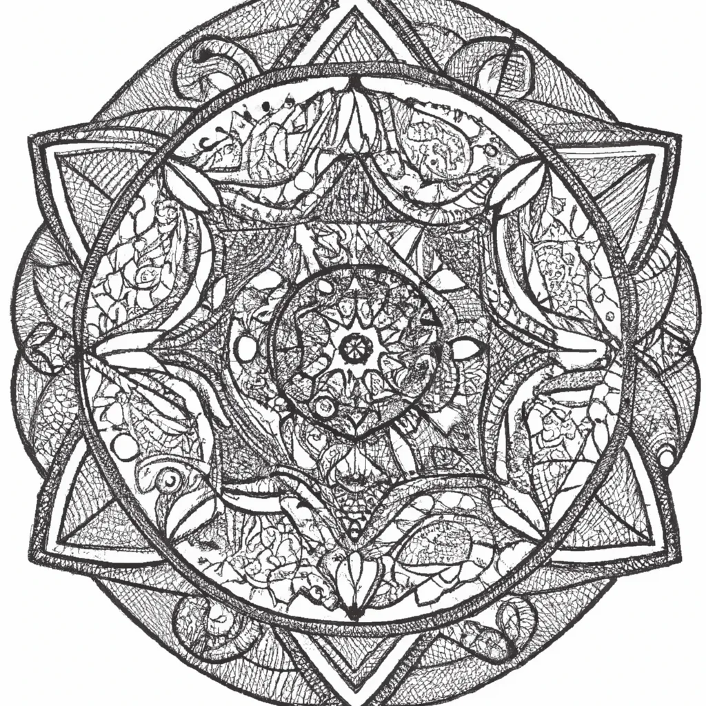 Tutorial mandala coloring book
