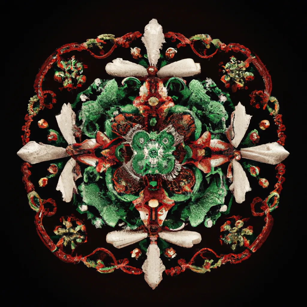Tutorial mandala natalina