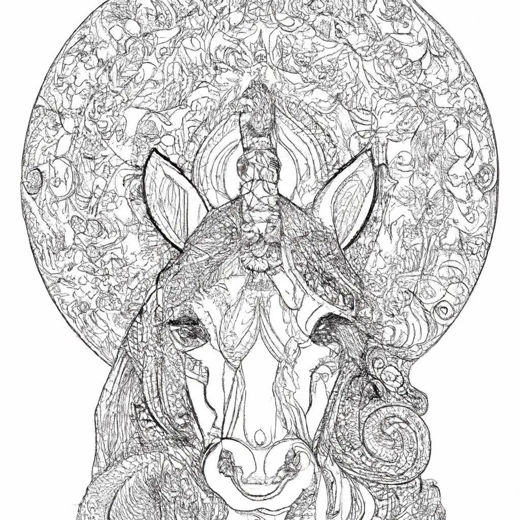 Tutorial mandala unicornio para colorir