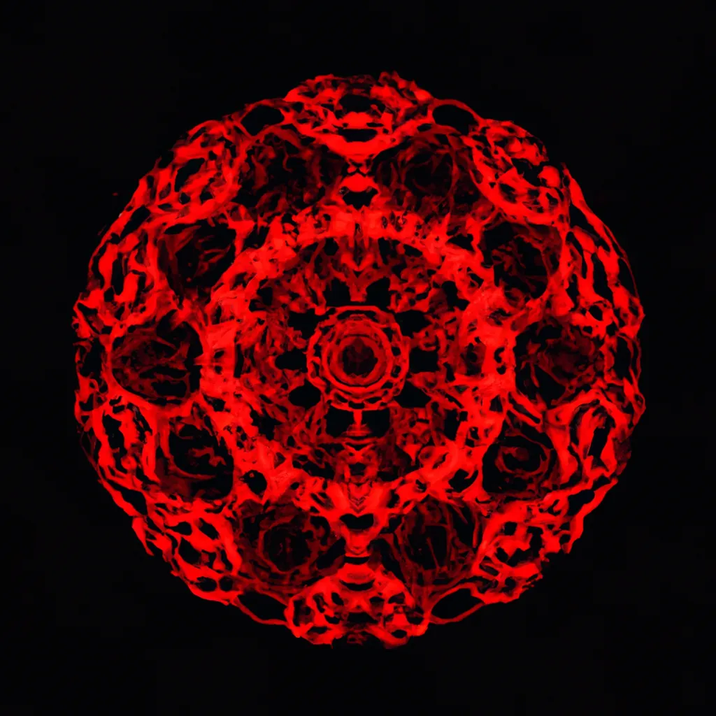 Tutorial mandala vermelha