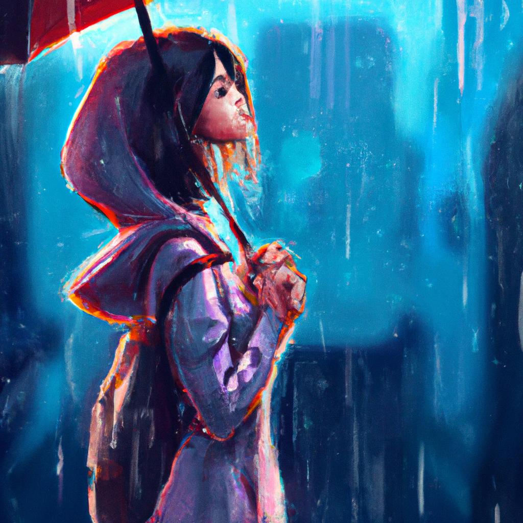 Imagem de capa do post "O Que Significa Sonhar com Chuva? Descubra Aqui!" com um desenho digital