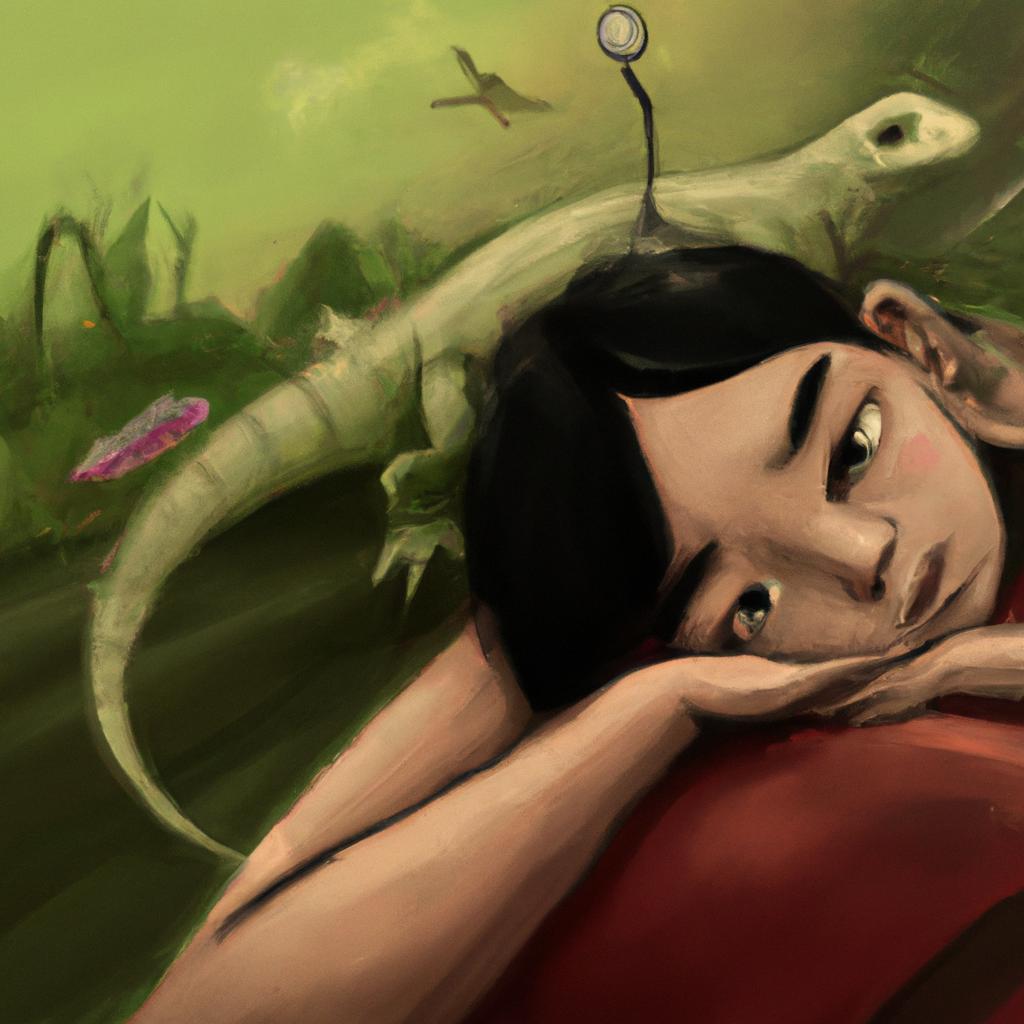 Imagem de capa do post "O Que Significa Sonhar com Lagarto? Descubra Aqui! com um desenho digital