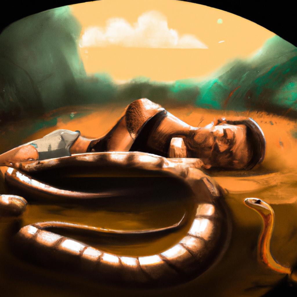 Imagem de capa do post Descubra o que Significa Sonhar com a Cobra! com um desenho digital
