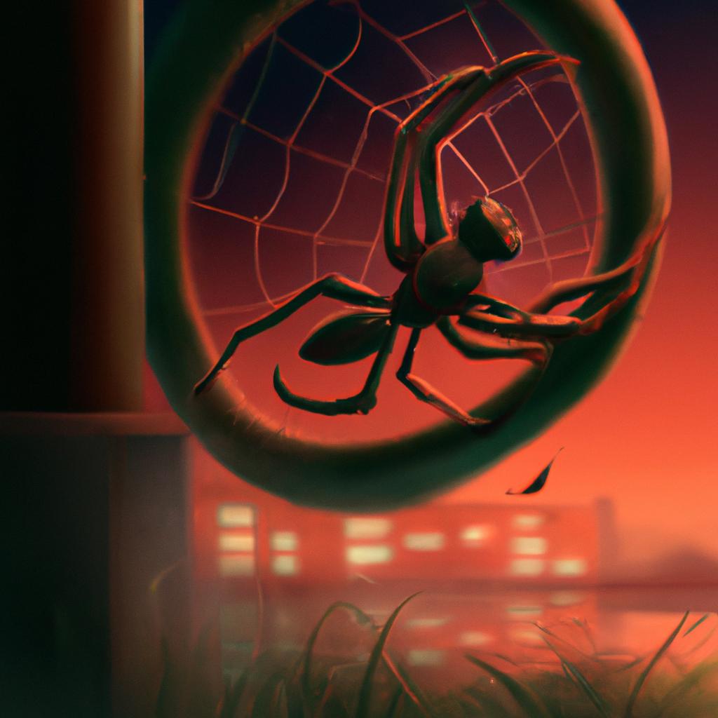 Imagem de capa do post "Descubra o Que Significa Sonhar com Aranha Te Picando!" com um desenho digital