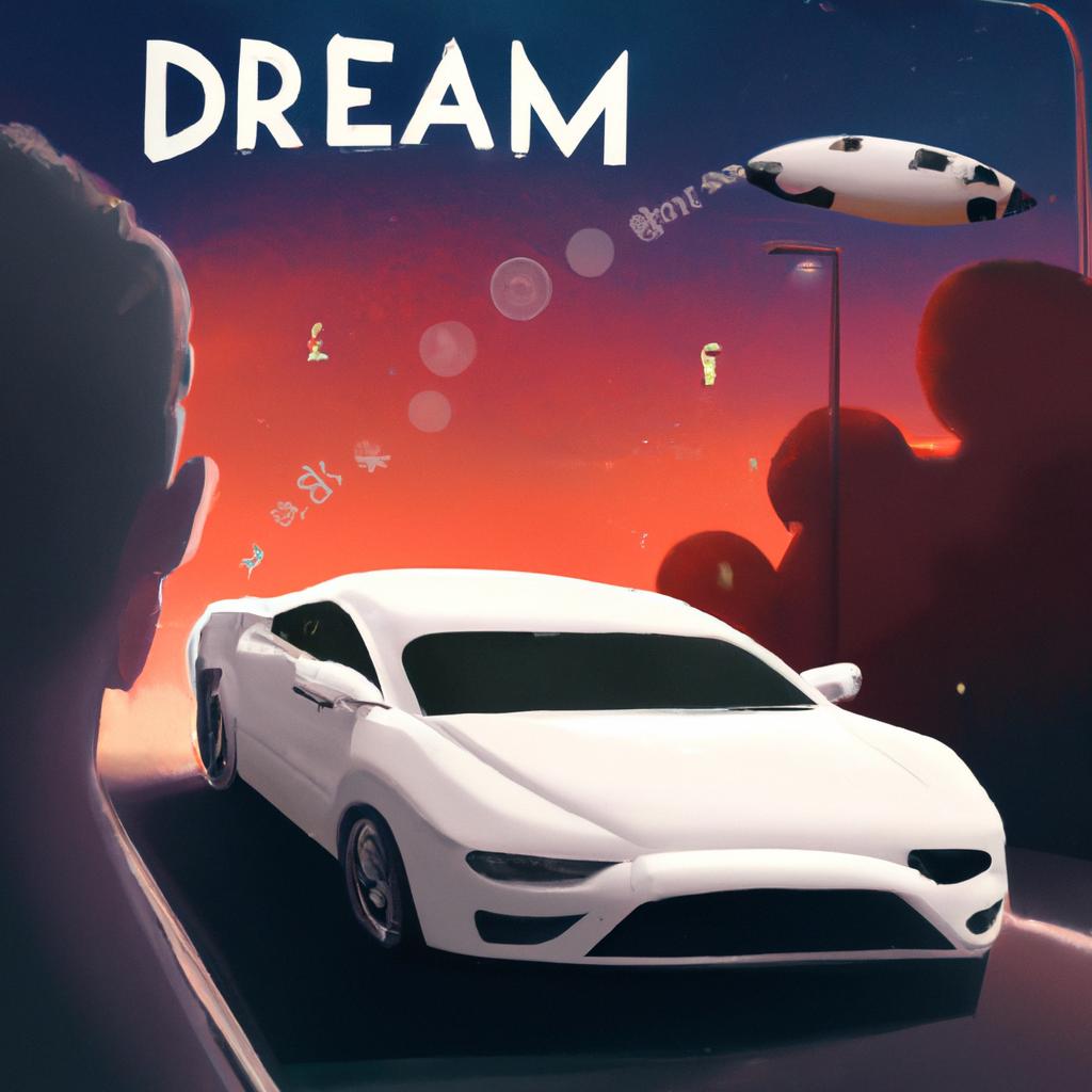 Imagem de capa do post "O Que Significa Sonhar com Carro Branco? Descubra!" com um desenho digital