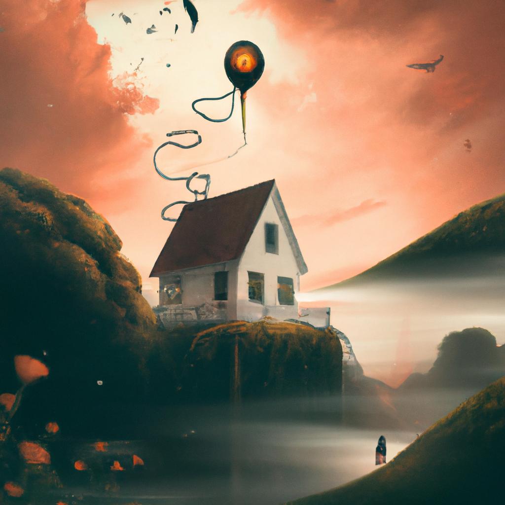 Imagem de capa do post "Descubra o Que Significa Sonhar com Casa Antiga!" com um desenho digital