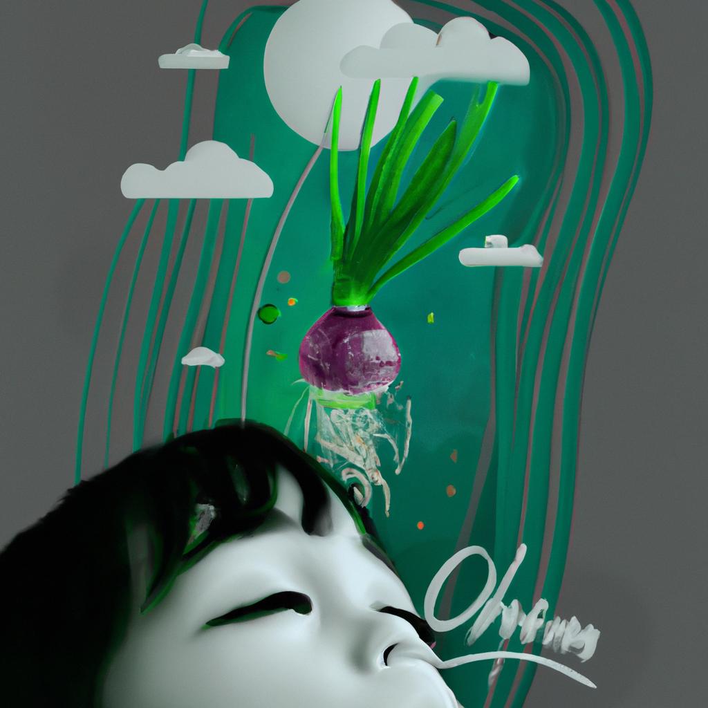 Imagem de capa do post "Descubra o que Significa Sonhar com Cebolinha Verde!" com um desenho digital