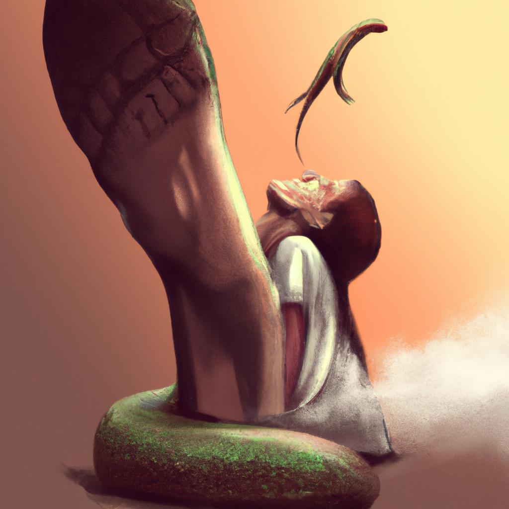 o que significa sonhar com cobra mordendo o pe3