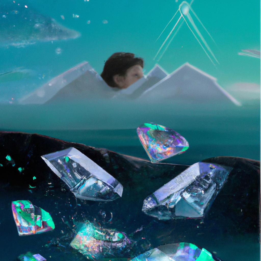 Imagem de capa do post "Descubra o que Significa Sonhar com Diamantes!" com um desenho digital