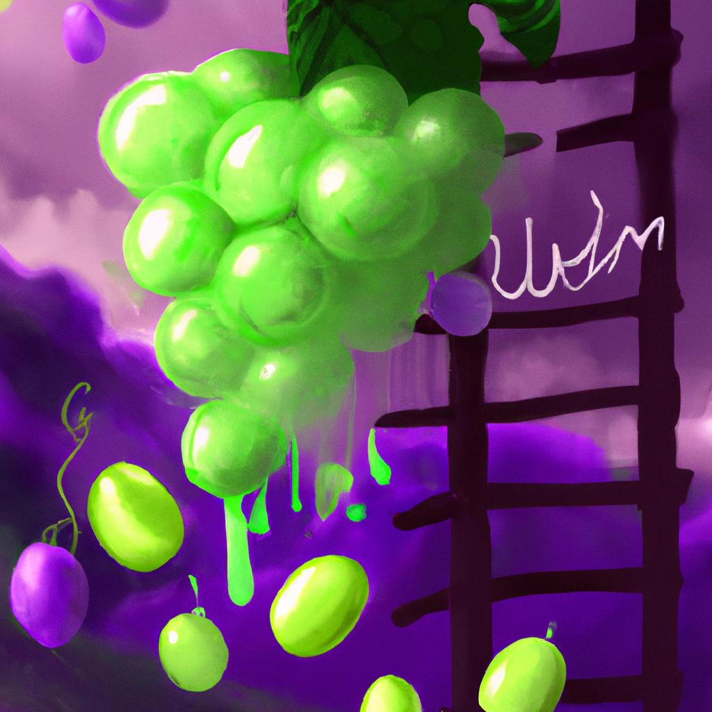 Imagem de capa do post Descubra o que Significa Sonhar com Uva Verde e Roxa com um desenho digital