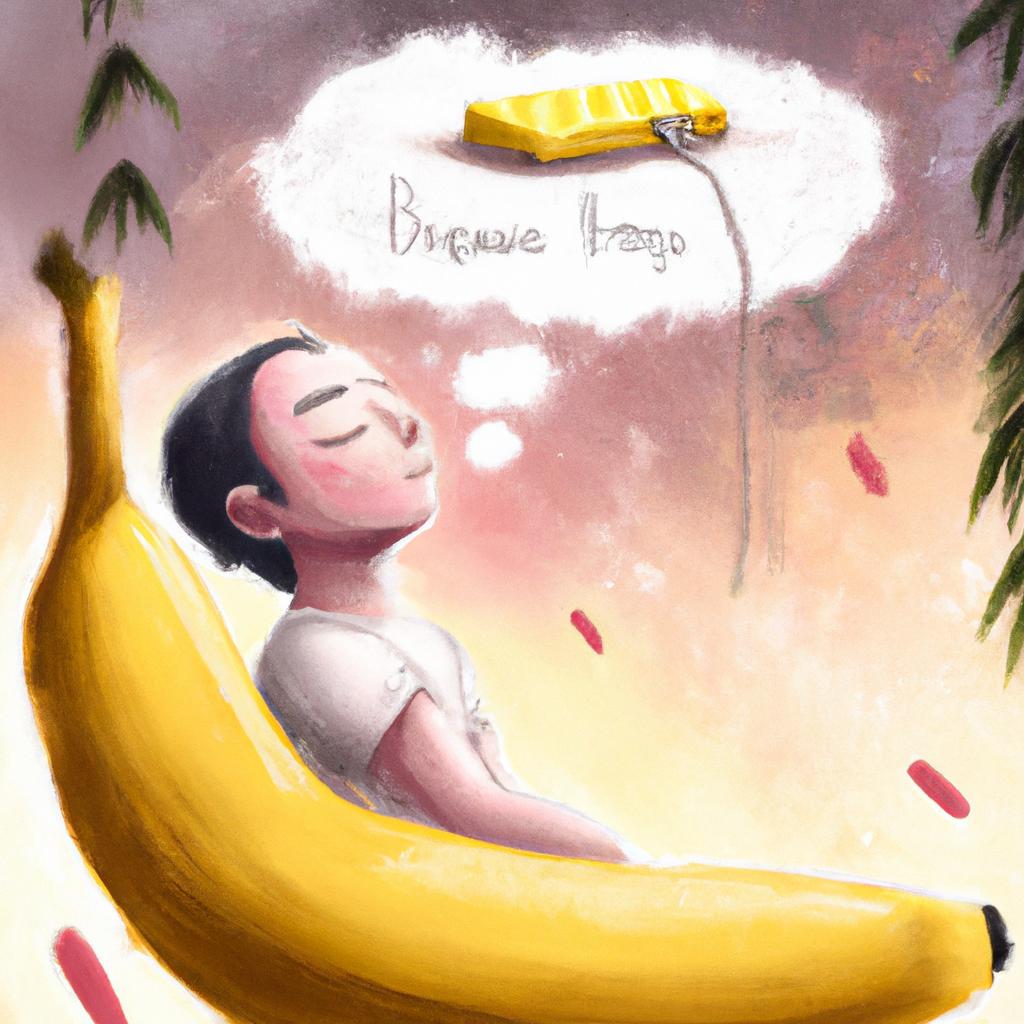 Imagem de capa do post "O Que Significa Sonhar Comendo Banana? Descubra aqui!" com um desenho digital