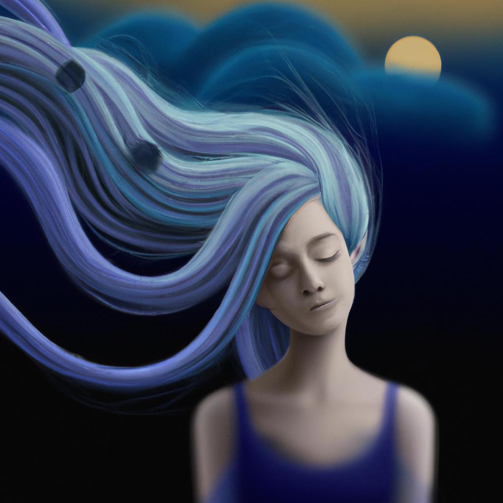 Imagem de capa do post "Descubra o Significado de Sonhar com Cabelo: Dicas Incríveis!" com um desenho digital