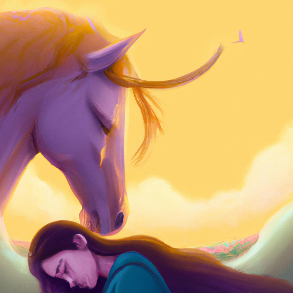Imagem de capa do post "Compreenda o Que Significa Sonhar Com Cavalo: Uma Abordagem Fascinante!" com um desenho digital