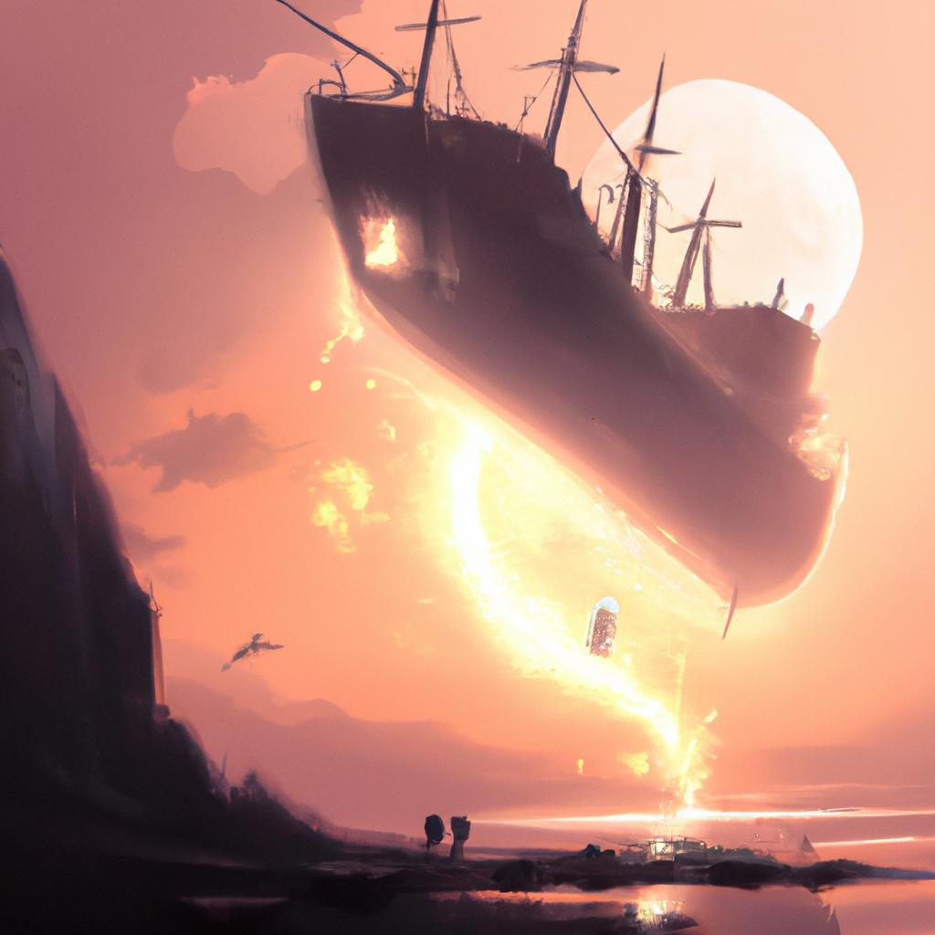 Imagem de capa do post Descubra o Significado de Sonhar com Navio! com um desenho digital