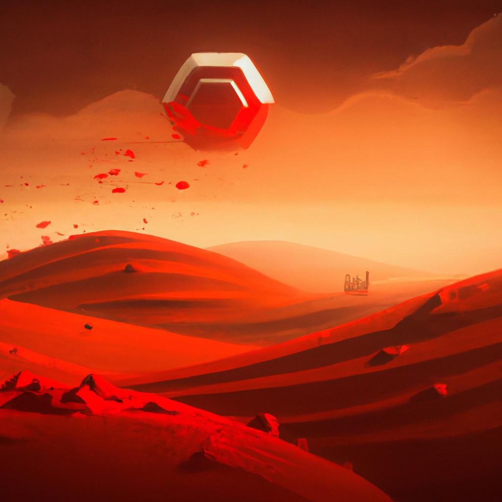 Imagem de capa do post "Descubra o Significado de Sonhar com Terra Vermelha!" com um desenho digital