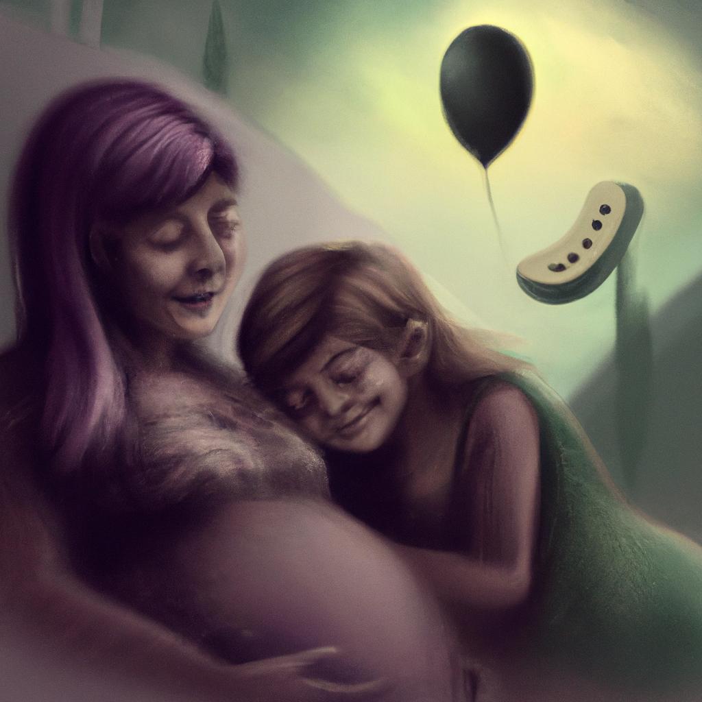 Imagem de capa do post "Sonhar com Amiga Gravida: Descubra o que Significa!" com um desenho digital
