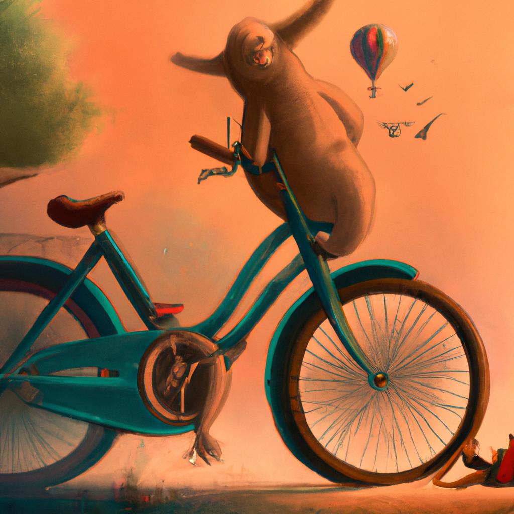 Imagem de capa do post "Descubra o Significado de Sonhar com Bicicleta e Jogo do Bicho!" com um desenho digital