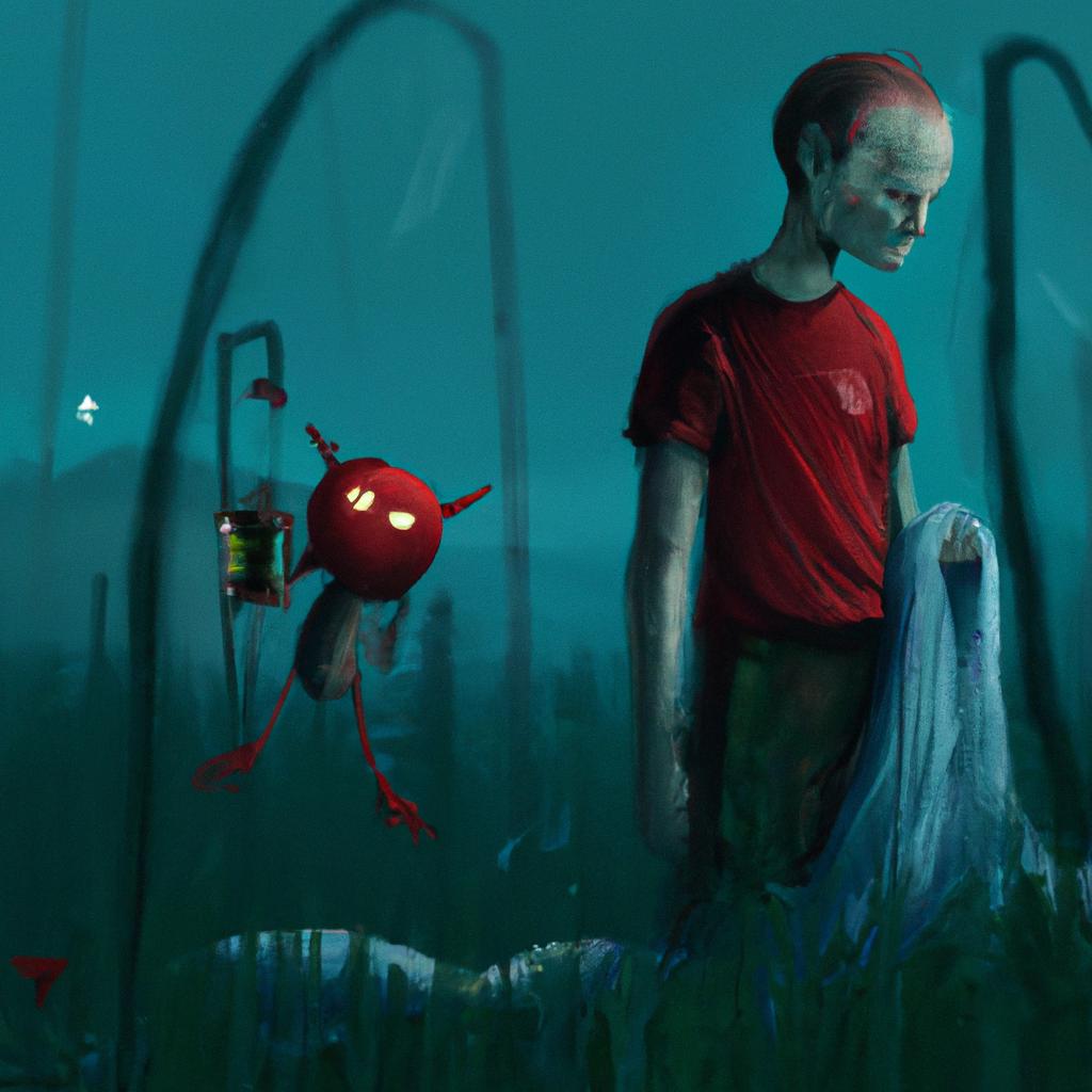 Imagem de capa do post "Descubra o Significado de Sonhar com Boneco do Mal!" com um desenho digital
