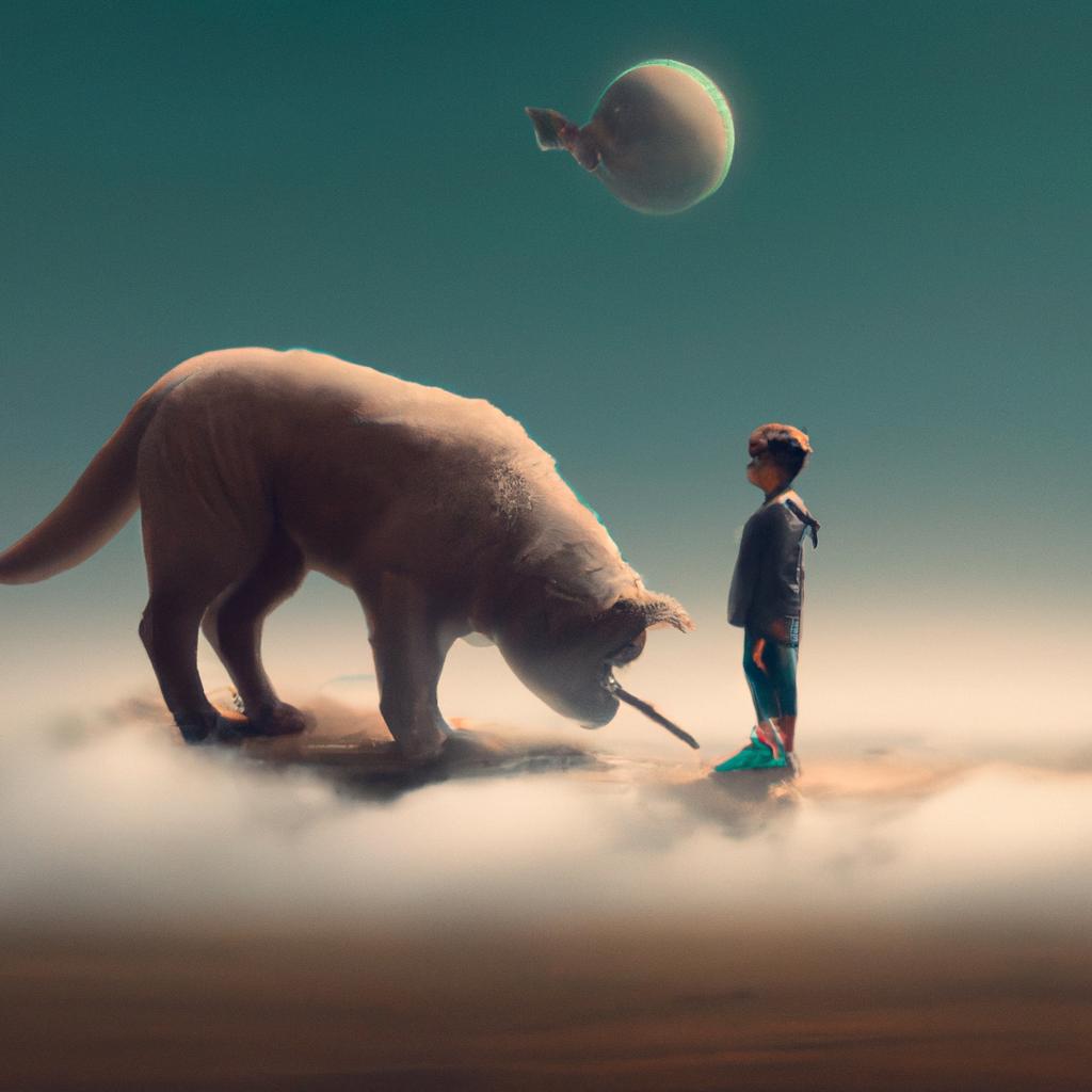 Imagem de capa do post "Sonhar com Cachorro Pequeno Atacando: Descubra o Significado!" com um desenho digital