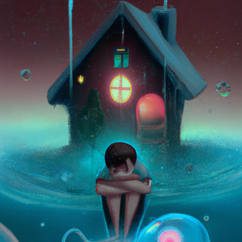 Imagem de capa do post Sonhar com Casa Cheia de Goteira: Descubra o Seu Significado! com um desenho digital