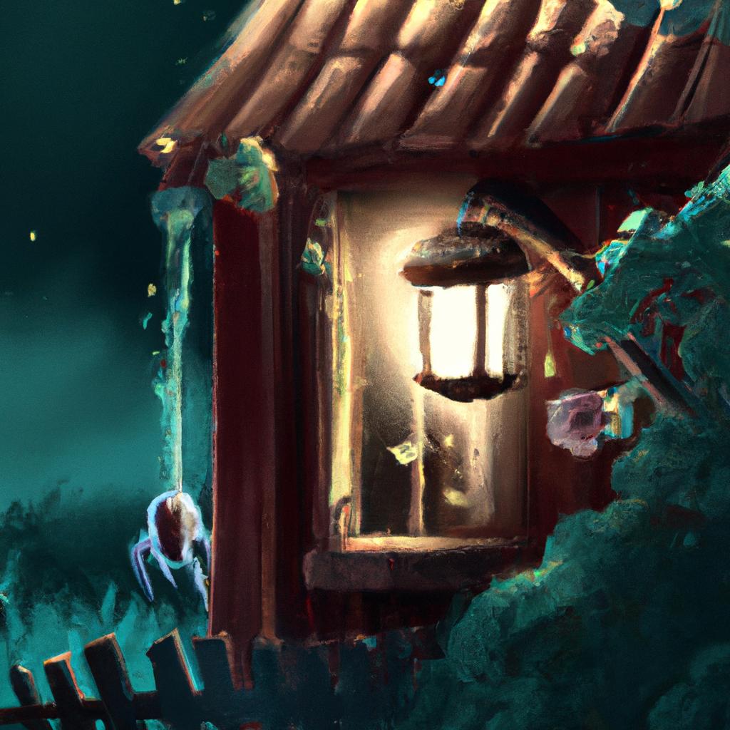 Imagem de capa do post "Descubra o que Significa Sonhar com Casa de Aranha!" com um desenho digital