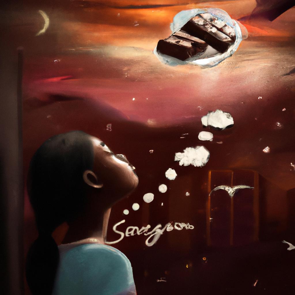 Imagem de capa do post "Sonhar com Chocolate: Descubra o Significado Desta Delícia!" com um desenho digital