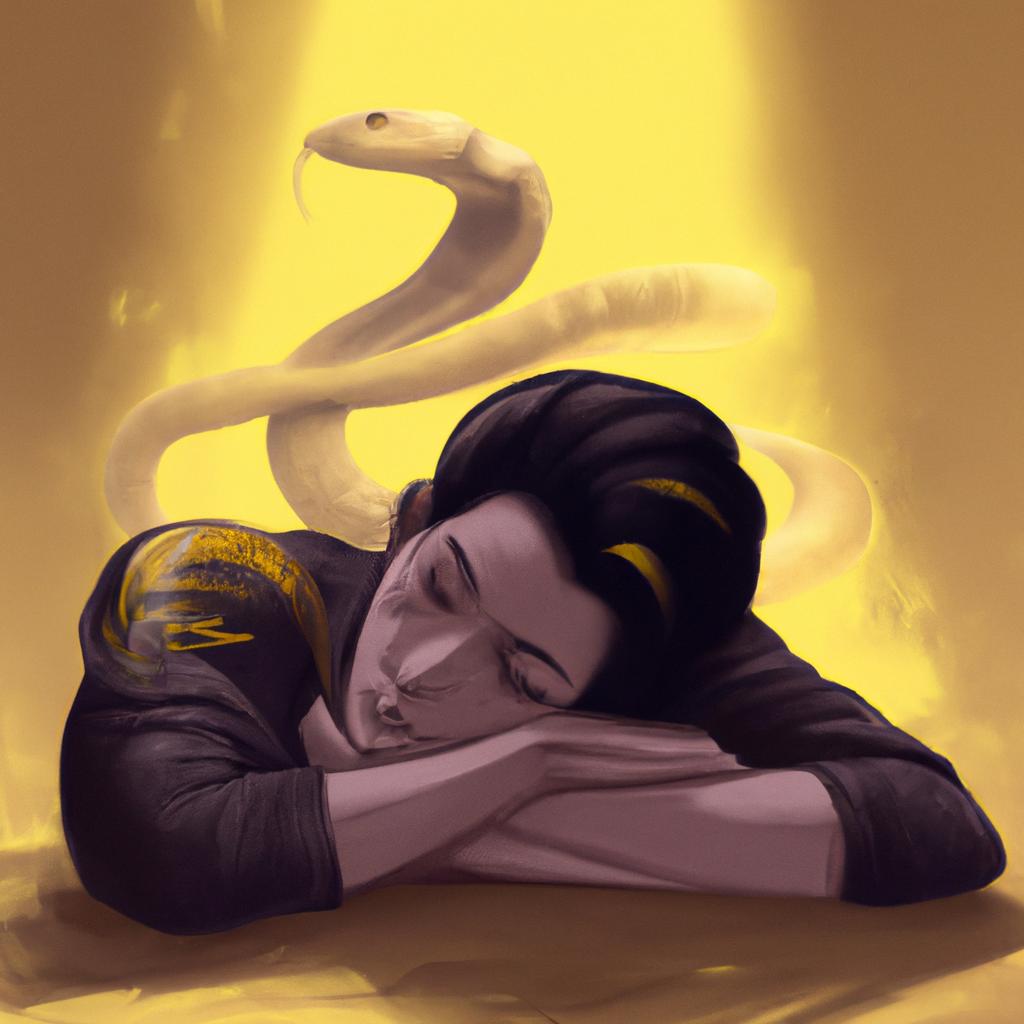 Imagem de capa do post "Descubra o Significado de Sonhar com Cobra Cascavel Cinza!" com um desenho digital