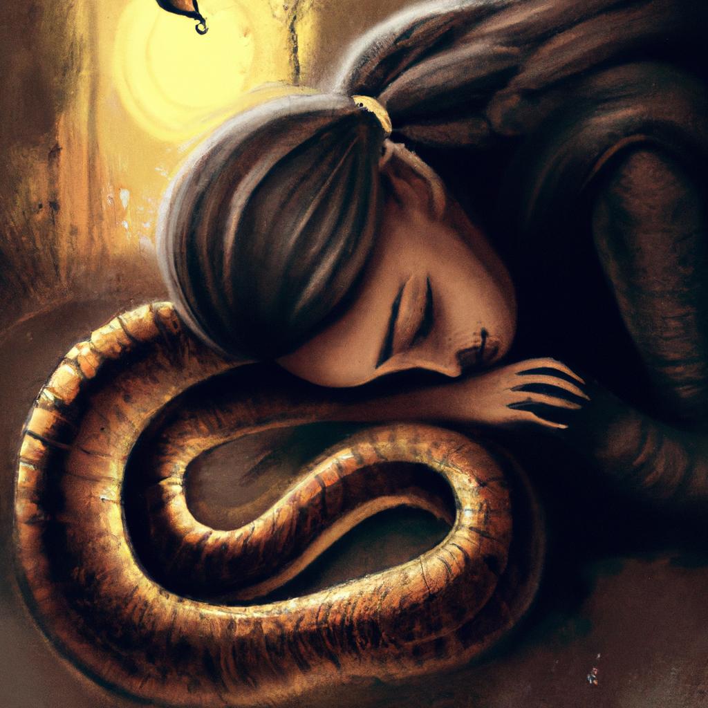 Imagem de capa do post Descubra o Significado do Sonho com Cobra Marrom e Preta! com um desenho digital