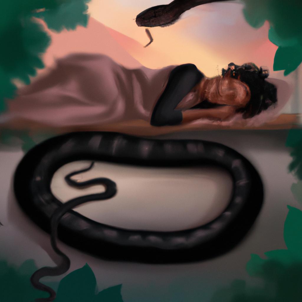 sonhar com cobra pequena preta4