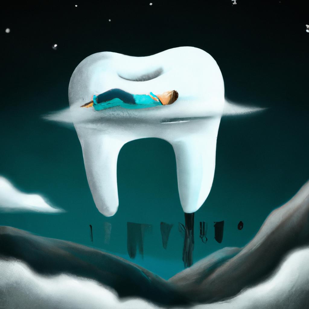 Imagem de capa do post "Sonhar com Dente Caindo? Descubra o Significado!" com um desenho digital