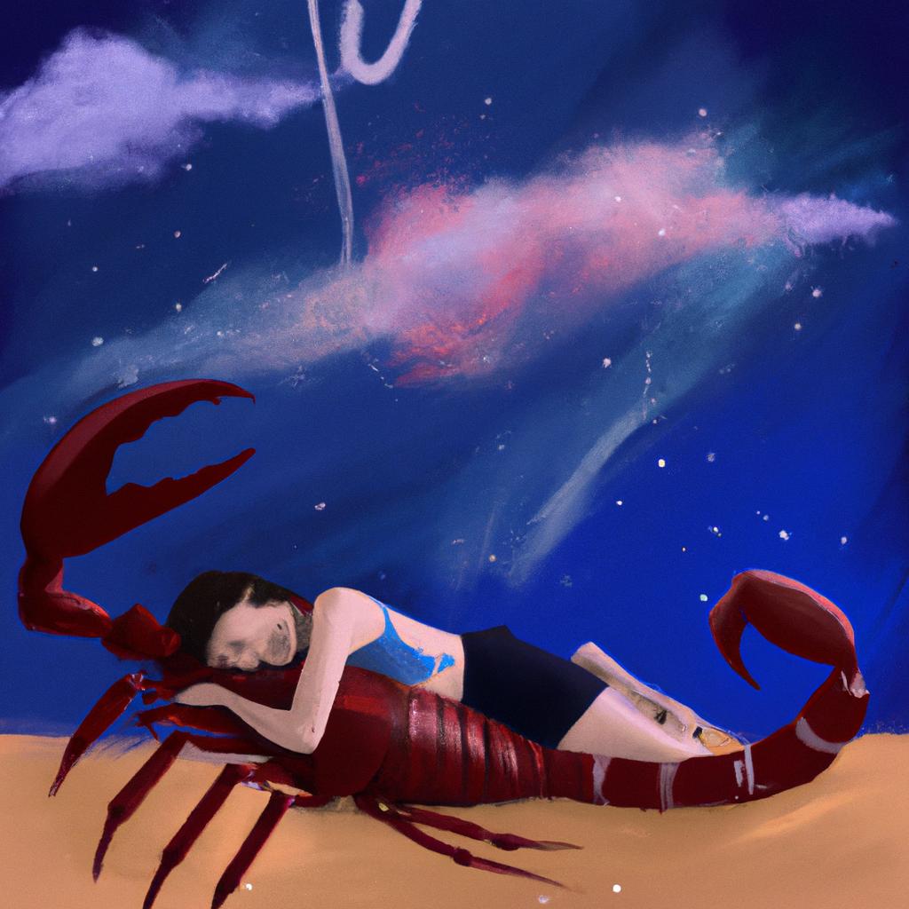 Imagem de capa do post "Descubra o Significado do seu Sonho com Escorpião!" com um desenho digital