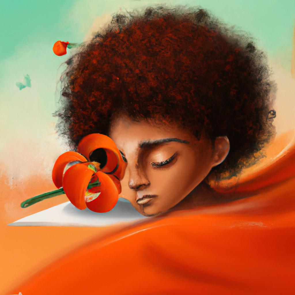 Imagem de capa do post Descubra o Significado de Sonhar com Flor Laranja! com um desenho digital