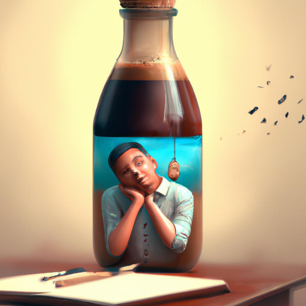 Imagem de capa do post Sonhar com Garrafa de Café: O que Significa? com um desenho digital