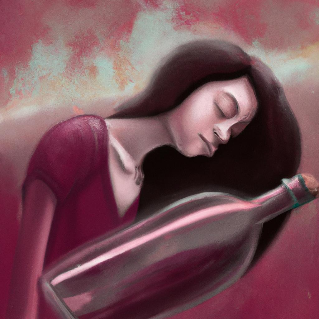Imagem de capa do post Sonhar com Garrafa de Vinho: O Que Significa? com um desenho digital