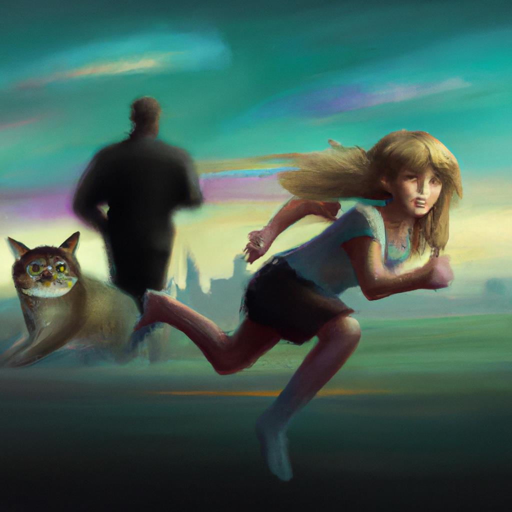 Imagem de capa do post Descubra o que Significa Sonhar com Gato Correndo Atrás de Você. com um desenho digital