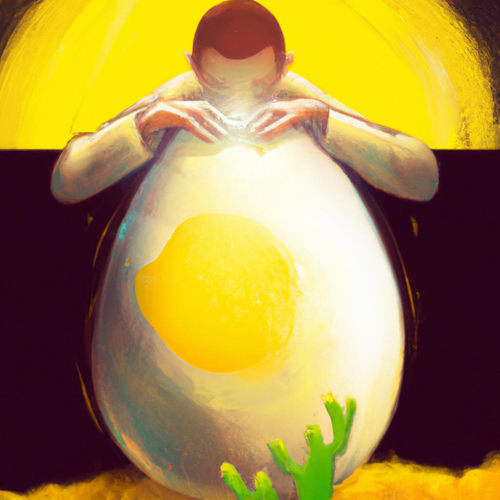Imagem de capa do post Sonhar com Gema de Ovo Amarela: Descubra o Significado! com um desenho digital