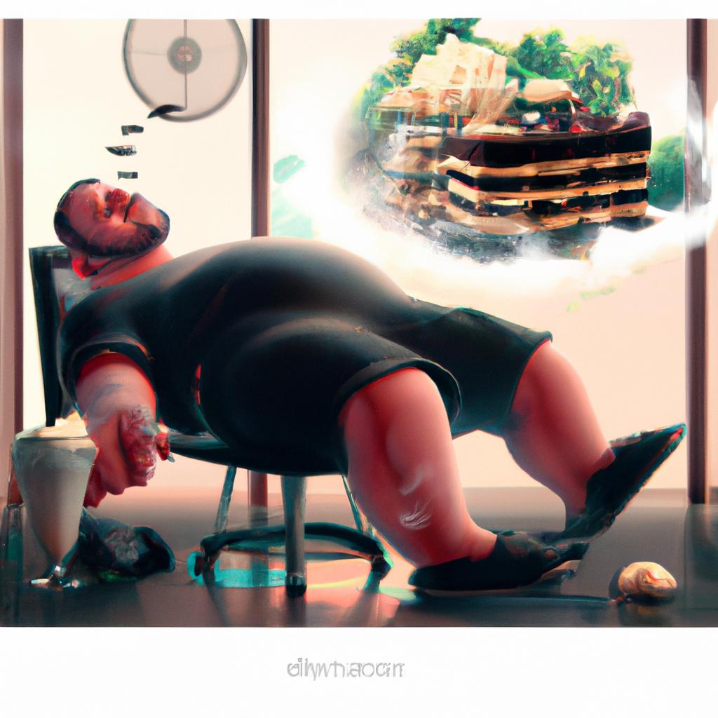 Imagem de capa do post "Sonhar com Gente Gorda: Descubra o Significado!" com um desenho digital