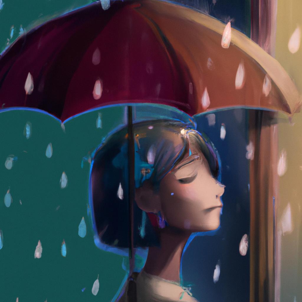 Imagem de capa do post "Significado de Sonhar com Goteiras de Chuva Forte: Descubra!" com um desenho digital