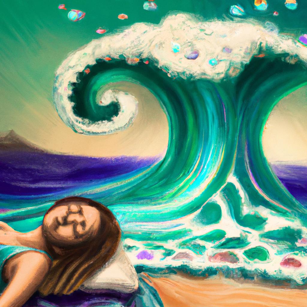 Imagem de capa do post Descubra o que Significa Sonhar com Grandes Ondas! com um desenho digital