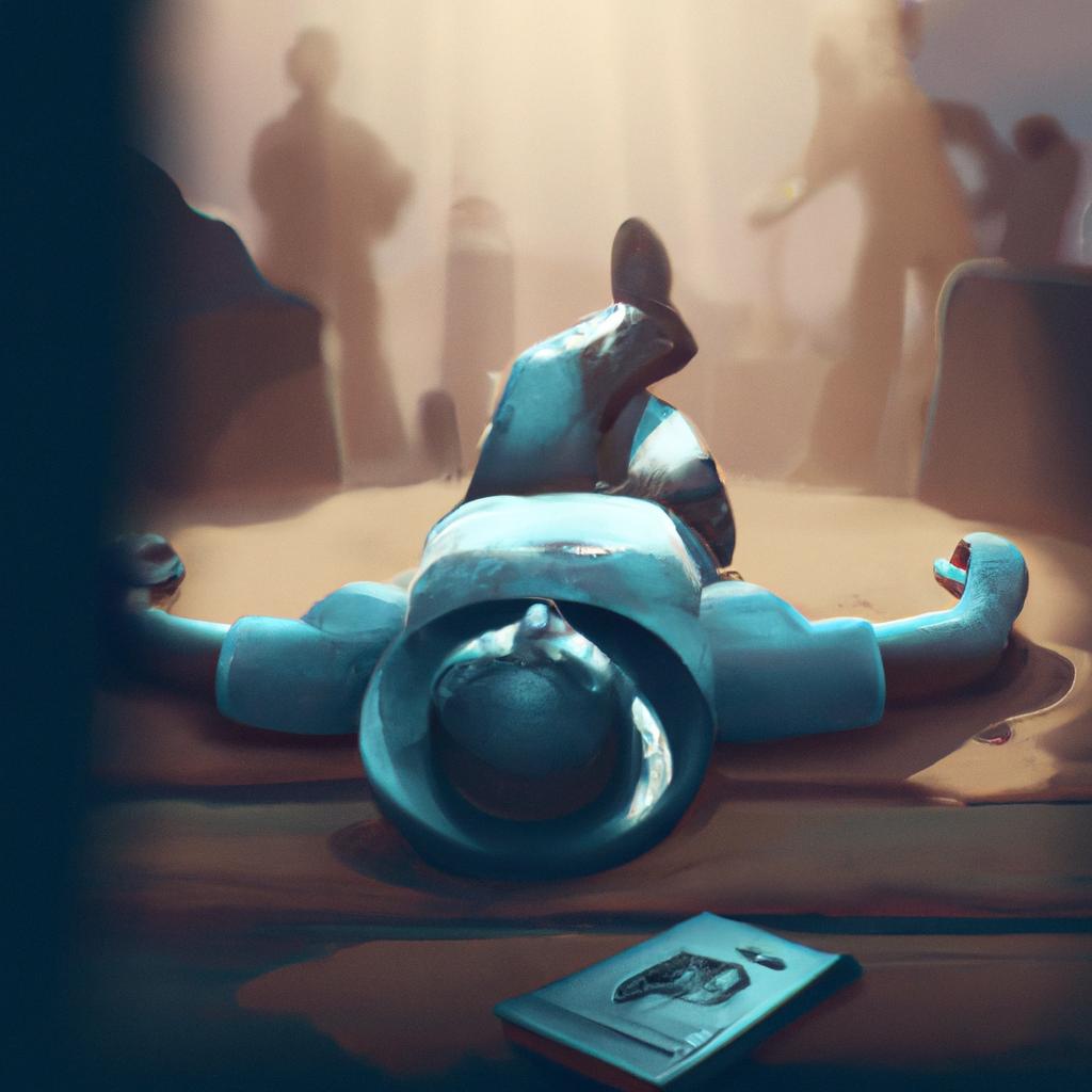 Imagem de capa do post "Sonhar com Homem deitado no Chão: Descubra o Significado!" com um desenho digital