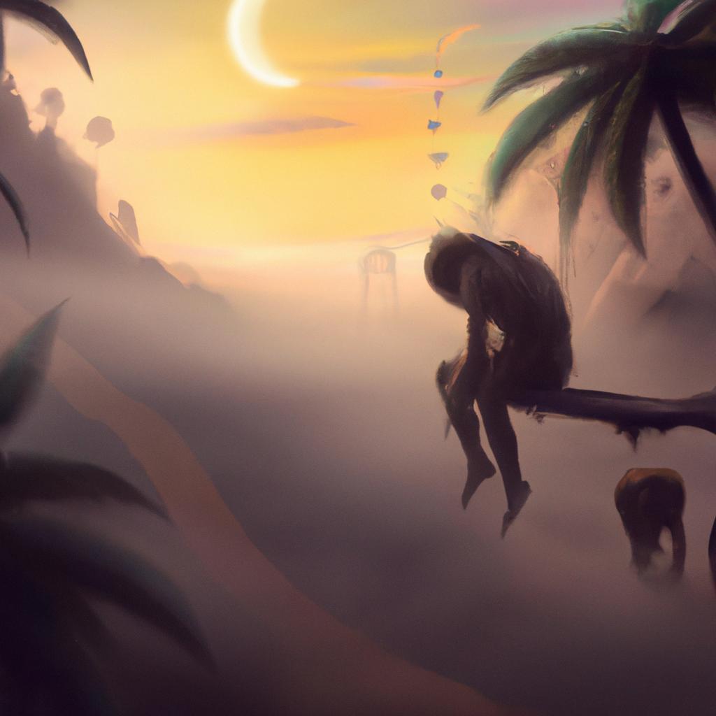 Imagem de capa do post "Descubra o que Significa Sonhar com Macaco Me Mordendo!" com um desenho digital