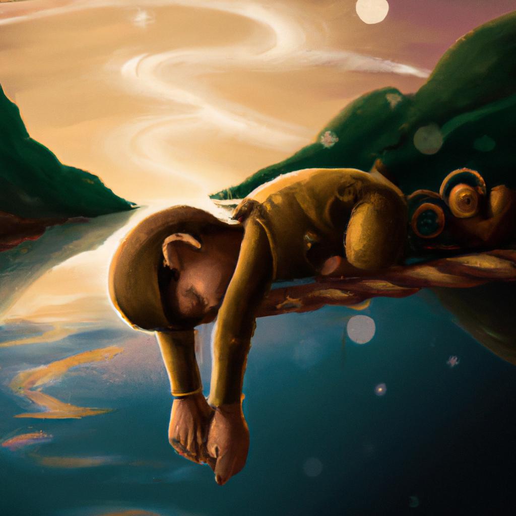 Imagem de capa do post "Sonhar com Macaco: O que Significa esse Sonho no Mundo Espiritual?" com um desenho digital