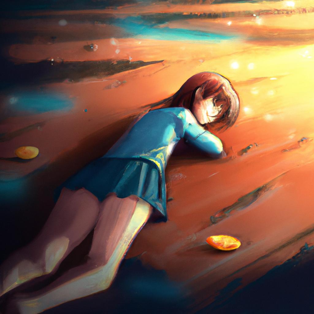 Imagem de capa do post "Descubra o Significado Quando Sonhar com Manga no Chão!" com um desenho digital